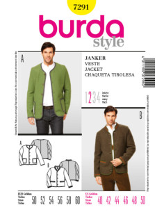 Patrón de chaqueta con botones - Burda 7291
