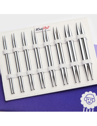Kit de agujas circulares para tejer KnitPro Deluxe Nova Metal