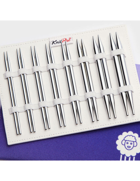 Kit de agujas circulares para tejer KnitPro Deluxe Nova Metal