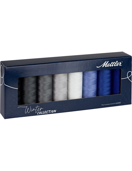 Estuche de 8 hilos de coser de poliéster 200m Winter Mettler ®