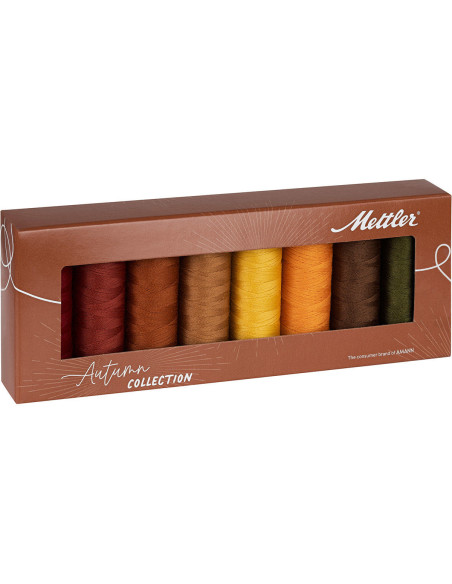 Estuche de 8 hilos de coser de poliéster 200m Autumn Mettler ®