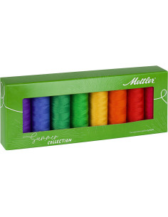 Estuche de 8 hilos de coser de poliéster 200m Summer Mettler ®