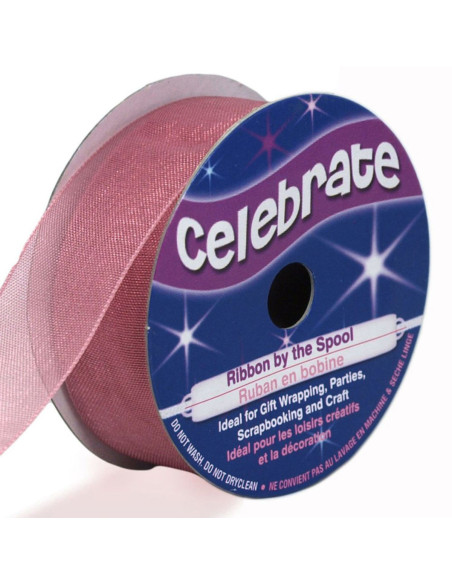Cinta de organza Celebrate rosa viejo - 20 mm x 5 m