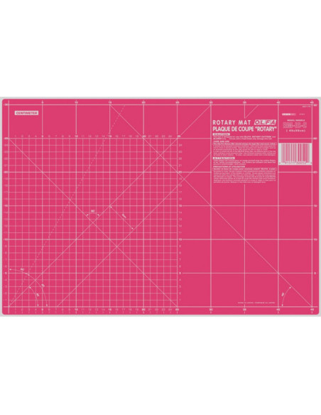 Tabla de corte patchwork Olfa 30 x 45 cm - Rosa