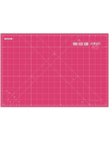 Tabla de corte patchwork Olfa 30 x 45 cm - Rosa