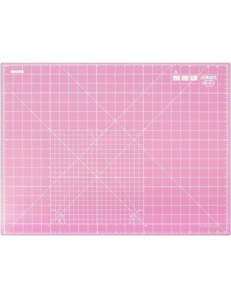 Tabla de corte patchwork Olfa 45 x 60 cm - Rosa