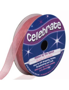 Cinta de organza Celebrate rosa viejo - 9 mm x 8 m
