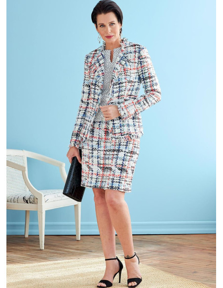 Patrón de chaqueta, vestido, blusa y falda - Butterick 6738