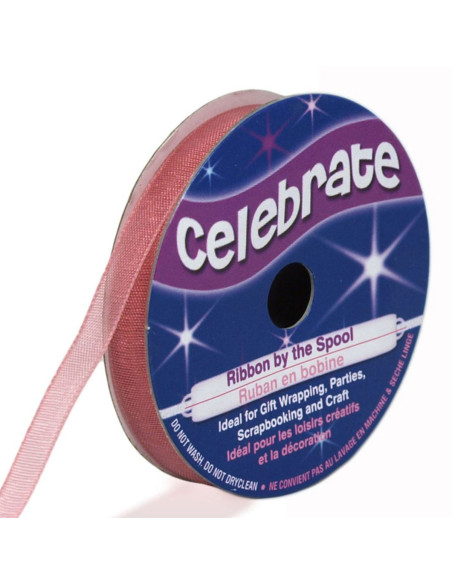 Cinta de organza Celebrate rosa viejo - 6 mm x 8 m