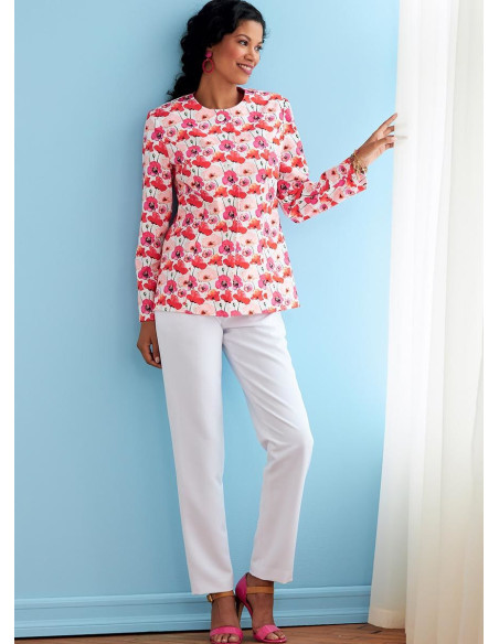 Patrón de chaqueta, abrigo, blusa y pantalón - Butterick 6740