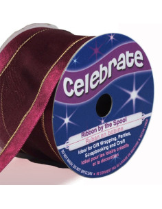 Cinta de organza Celebrate ciruela - 38 mm x 4 m