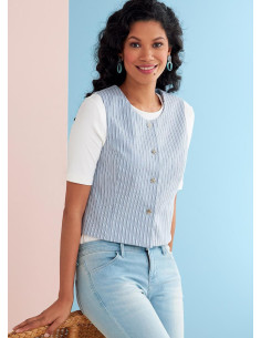 Patrón de chaleco - Butterick 6745
