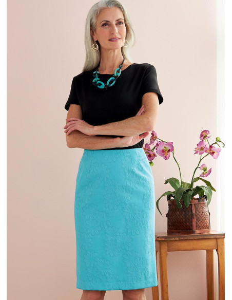 Patrón de falda y cinturón - Butterick 6746