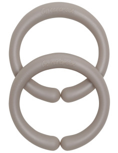 Anillos de suspensión de silicona de 60 mm para accesorios de bebé - Beige