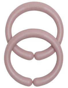 Anillos de suspensión de silicona de 60 mm para accesorios de bebé - Rosa vintage