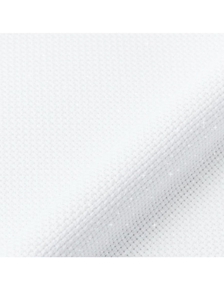 Tela aida 5.5 irisada para bordar DMC - Blanco