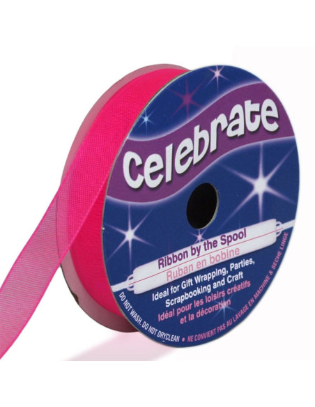 Cinta de organza Celebrate fucsia - 9 mm x 8 m