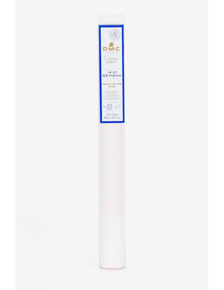 Tela aida 5.5 magic guide para bordar DMC - Blanco