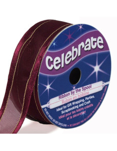 Cinta de organza Celebrate ciruela - 20 mm x 4 m