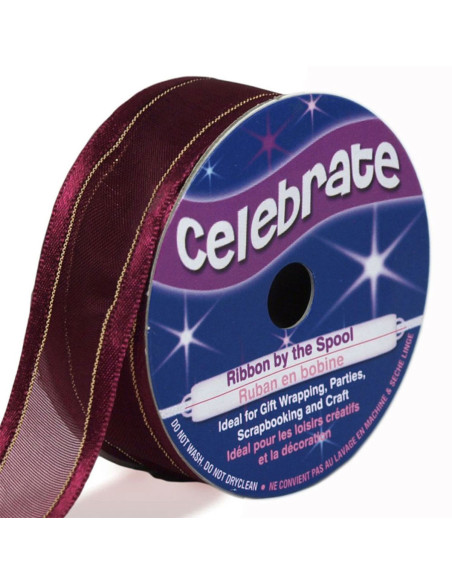 Cinta de organza Celebrate ciruela - 20 mm x 4 m