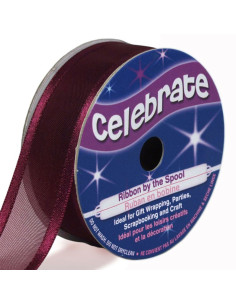 Cinta de organza Celebrate ciruela - 20 mm x 4 m