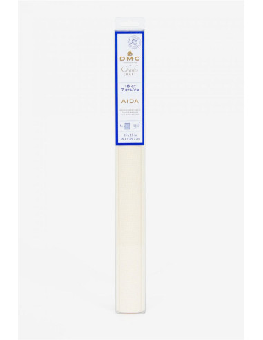 Tela aida 7.0 para bordar DMC - Crudo