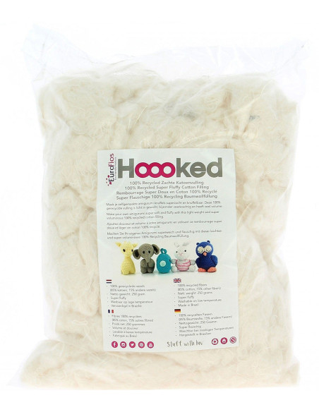 Fibra de relleno Hoooked 250 g - Crudo
