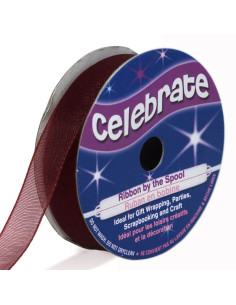 Cinta de organza Celebrate ciruela - 12 mm x 6 m