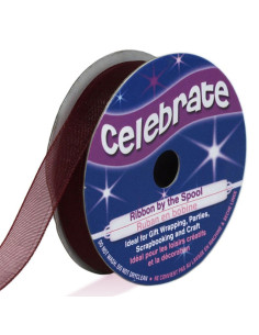 Cinta de organza Celebrate ciruela - 9 mm x 8 m