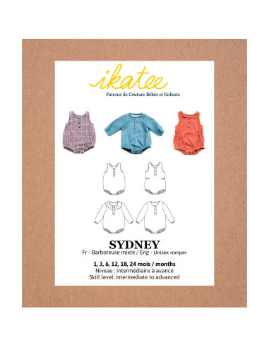 Patrón de pelele Sydney - Ikatee