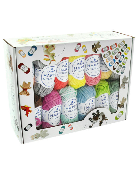 Caja de 25 ovillos Happy Chenille DMC