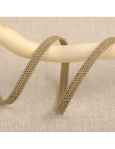 Elástico flexible de 5 mm - Beige oscuro