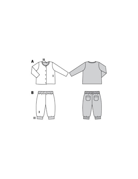 Patrón de chaqueta y pantalón - Burda 9293