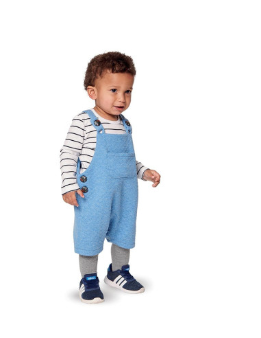 Patrón de peto y pantalón corto - Burda 9295