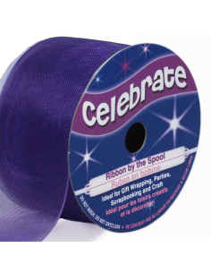 Cinta de organza Celebrate violeta - 32 mm x 5 m
