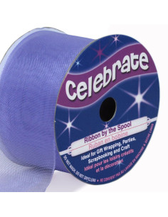 Cinta de organza Celebrate malva - 32 mm x 5 m