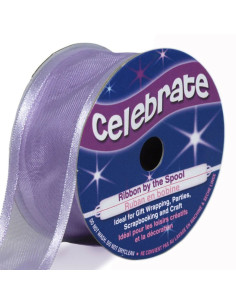 Cinta de organza Celebrate malva - 25 mm x 4 m