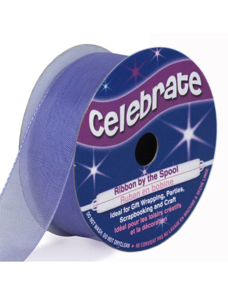 Cinta de organza Celebrate malva - 20 mm x 5 m