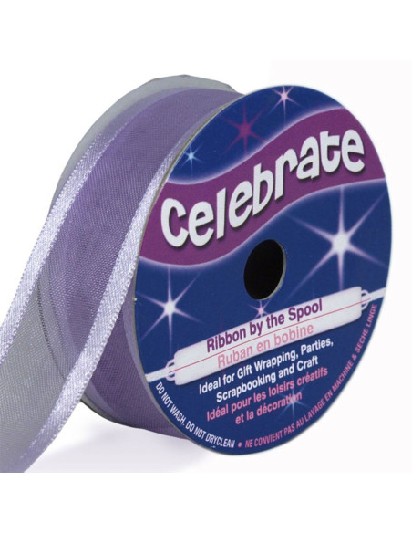 Cinta de organza Celebrate lila - 20 mm x 4 m