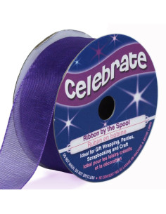 Cinta de organza Celebrate violeta - 20 mm x 5 m