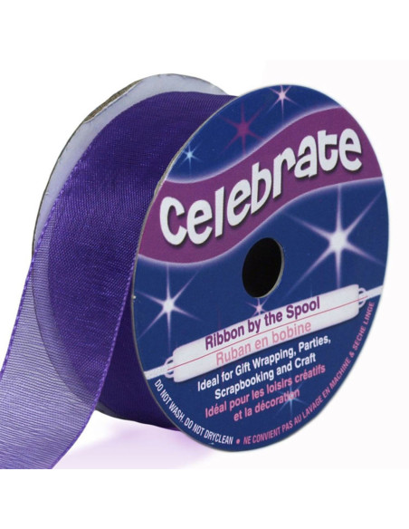 Cinta de organza Celebrate violeta - 20 mm x 5 m