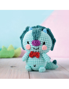 Kit de crochet minigurumi - Taro el dino 2