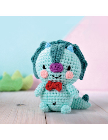 Kit de crochet minigurumi - Taro el dino