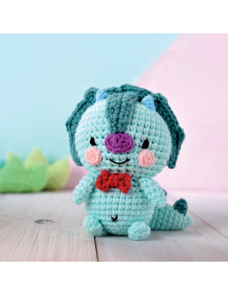 Kit de crochet minigurumi - Taro el dino