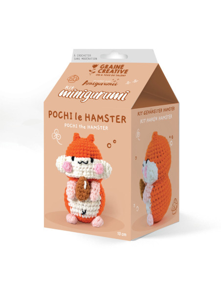 Kit de crochet minigurumi - Pochi el hámster