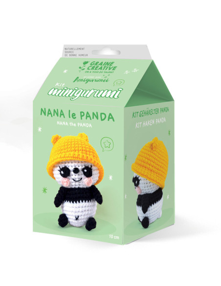 Kit de crochet minigurumi - Nana el panda