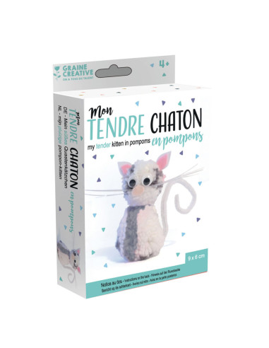 Kit de pompon - Mi tierno gatito