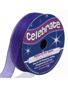 Cinta de organza Celebrate violeta - 12 mm x 6 m