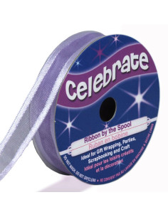 Cinta de organza Celebrate malva - 12 mm x 5 m