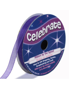 Cinta de organza Celebrate violeta - 6 mm x 8 m